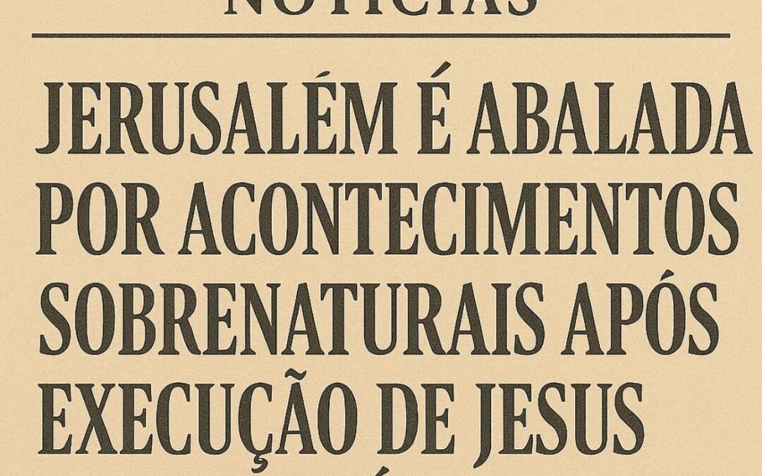 Jerusalém é abalada por acontecimentos sobrenaturais após execução de Jesus de Nazaré