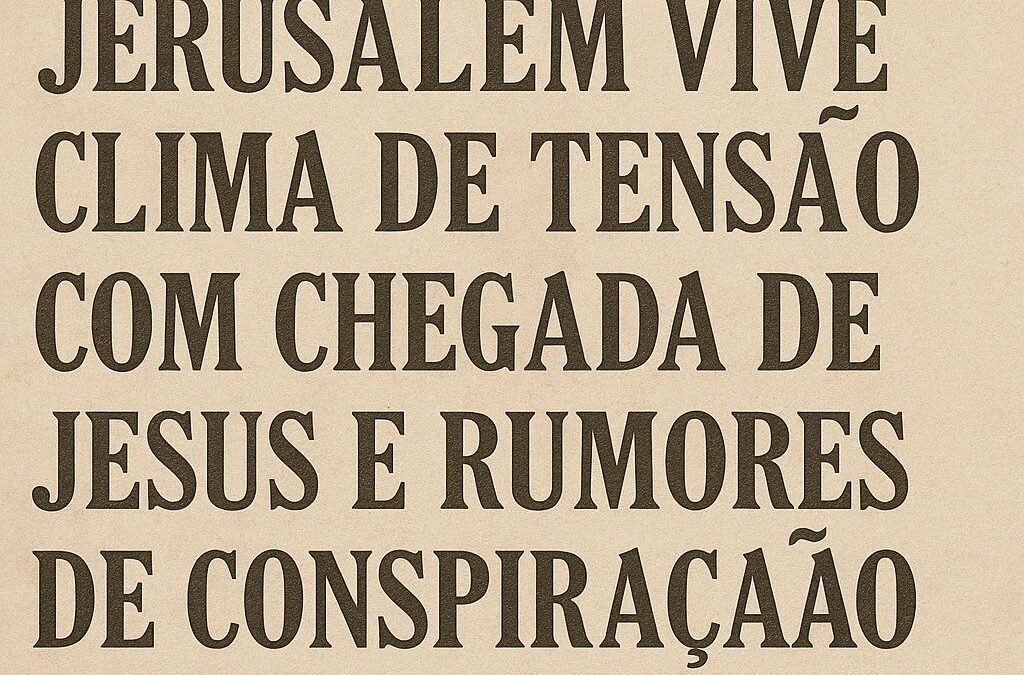 Jerusalém vive clima de tensão com chegada de Jesus e rumores de conspiração